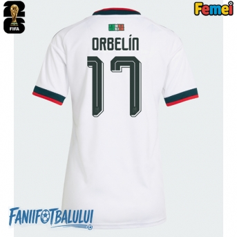 Mexic Orbelin Pineda #17 Echipament de Fotbal Replică Mondial 2026 Femei Deplasare